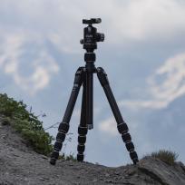 FLM CP-26 Travel-Stativ unterwegs in den Bergen, N. Alexander Otto, FLM Markenbeauftragter, Deutschland.